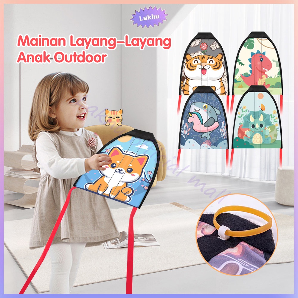 JCHO Mainan Outdoor Anak Layang-layang Ketapel Catapult Kite