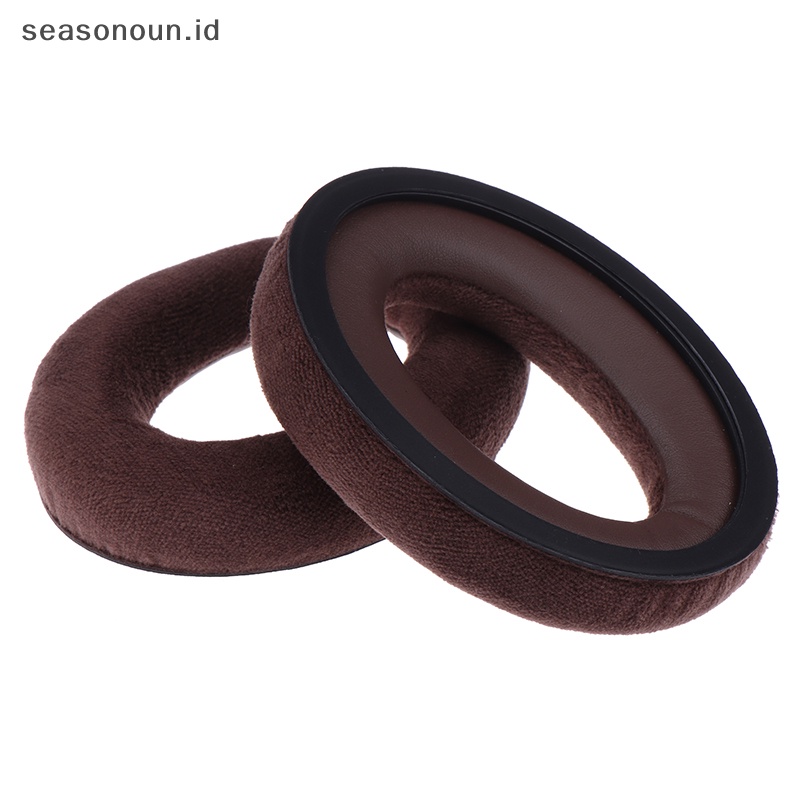 Seasonoun 1pasang Bantalan Bantalan Telinga Untuk Sennheiser HD515 HD555 HD595 HD598 PC360 Headphone Pengganti Earpads Earmuff Headphone Sponge Cover.