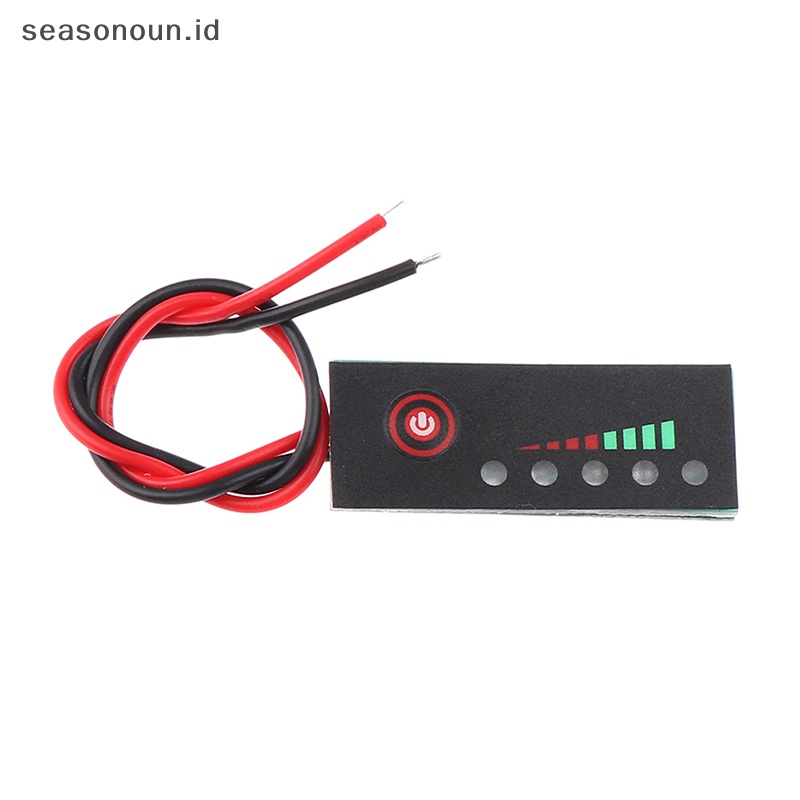 Seasonoun 12V 1 /2X3 /4,5,6 /7S 18650 Lipo Indicator Tester LCD Display Meter.