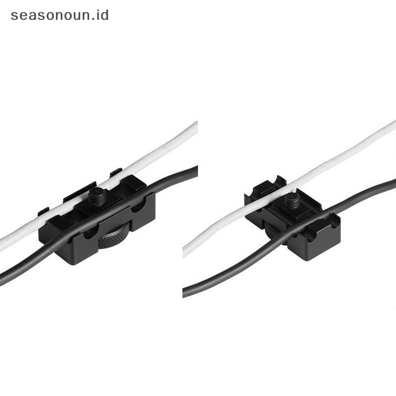Seasonoun Aluminium Alloy Tether Holder Cable Lock Clip Clamp Mount Untuk Kamera DSLR.