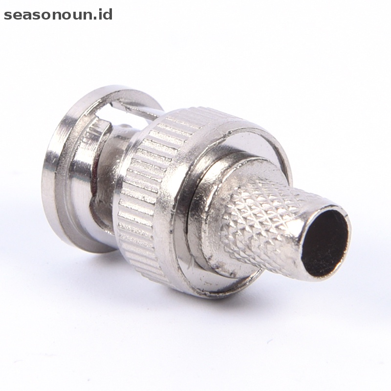 Seasonoun High Quality 10set 3-Piece BNC Male RG59 Plug Crimp Konektor.