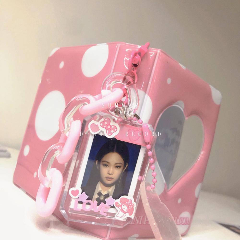 Timekey 1inch Kpop Photocard Holder Akrilik Kredit ID Bank Card Foto Display Holder Bus Subway Card Pelindung Case Liontin F9P3