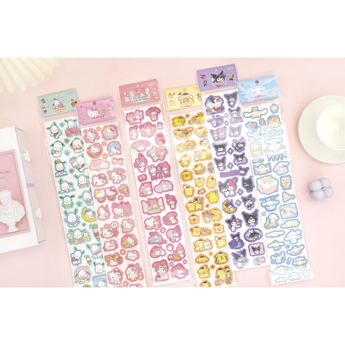 

Stiker Korea PET Kuromi Kitty Cutting Sticker Korea Murah Set Panjang Washi Tape Harga Grosir Termurah