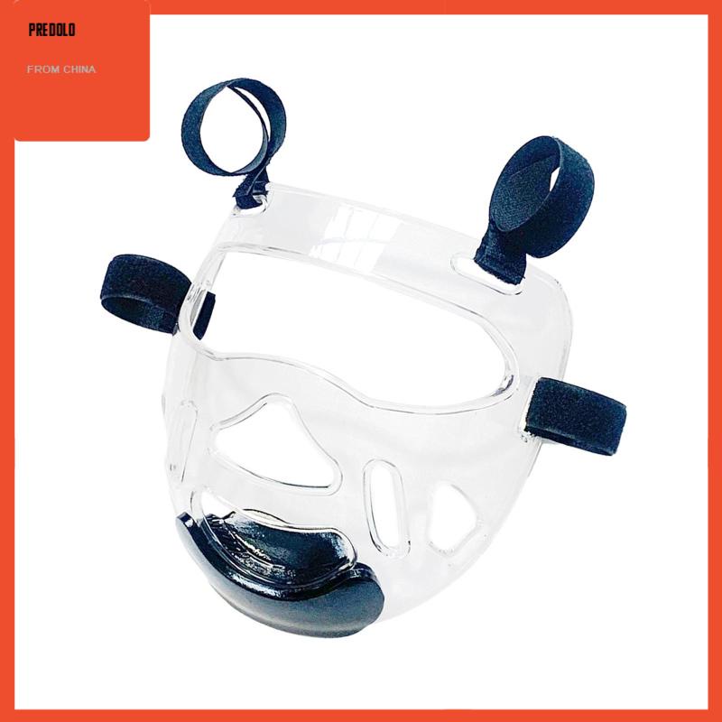 [Predolo] Penutup Kepala Taekwondo Bening Detachable Face Head Gear Untuk Tinju