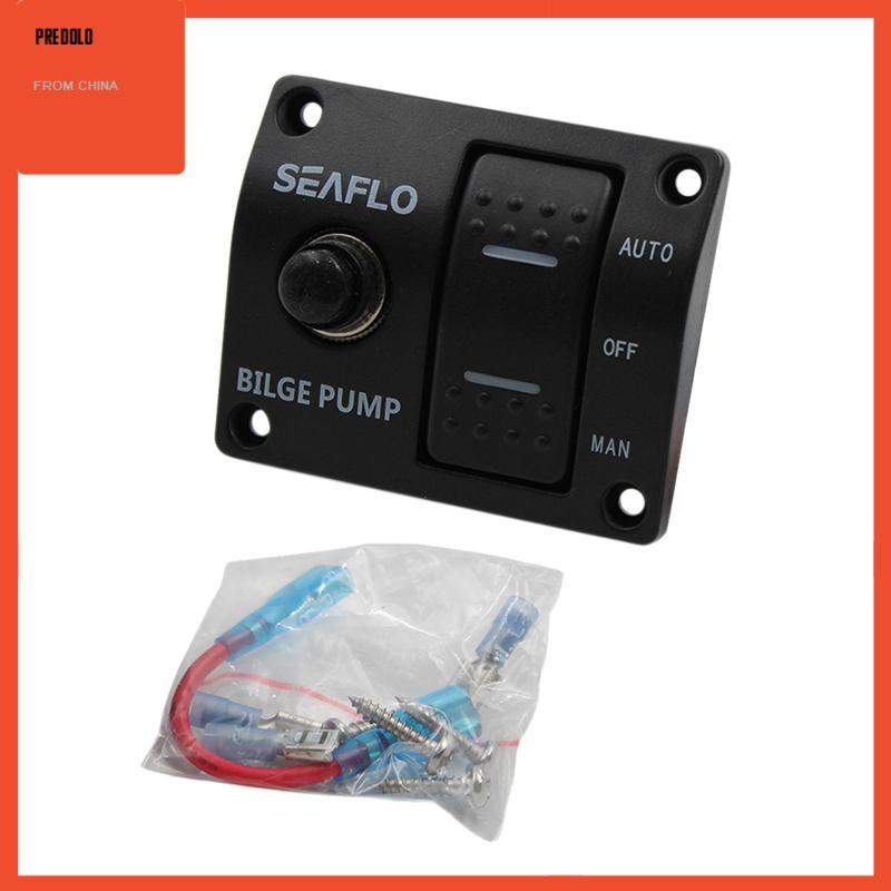 [Predolo] Bilge Pump Switch Panel Automatic/Off/Manual with built in fuse