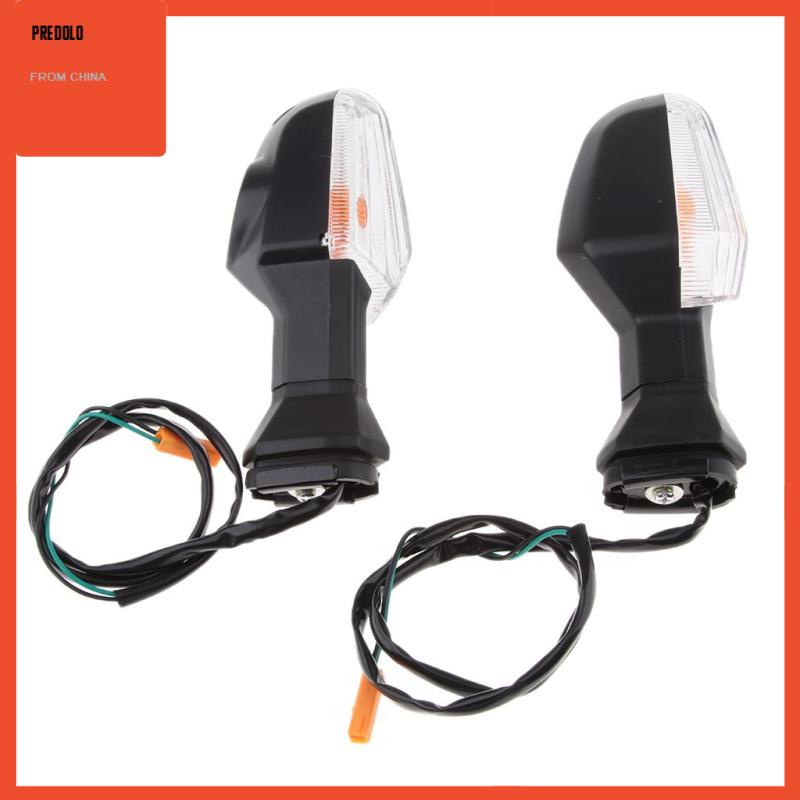 [Predolo] Indikator Sein Motor Lampu Blinkers (Lensa Bening, Lampu Amber)