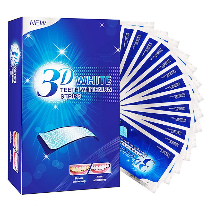 Pemutih Gigi Gel Teeth Whiten Strips 3D Oral Teeths Whitening Tools