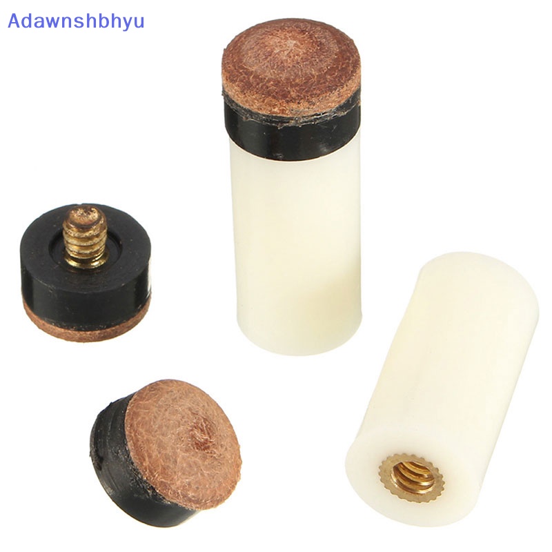 Adhyu 10PCs Screw On Cue Tips Untuk Stik Cue Kolam Renang Biliar Dan Bagian Snooker Cue ID
