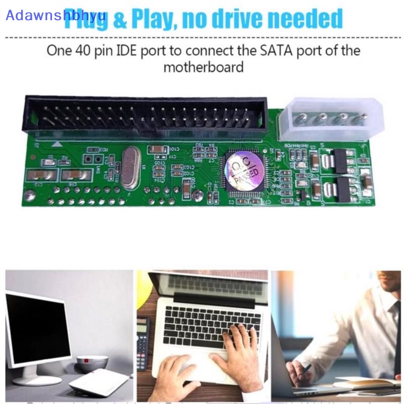 Adhyu Sata To Pata IDE Converter Adapter Plug &amp; Play7+15Pin 3.5/2.5 Sata HDD ID