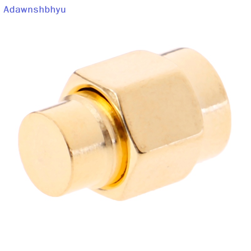 Adhyu 2pcs 2W 6GHz 50ohm SMA Male RF Terminasi Coaxial Dummy Load Lapis Emas Cap ID