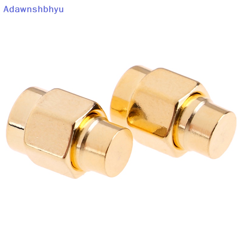 Adhyu 2pcs 2W 6GHz 50ohm SMA Male RF Terminasi Coaxial Dummy Load Lapis Emas Cap ID