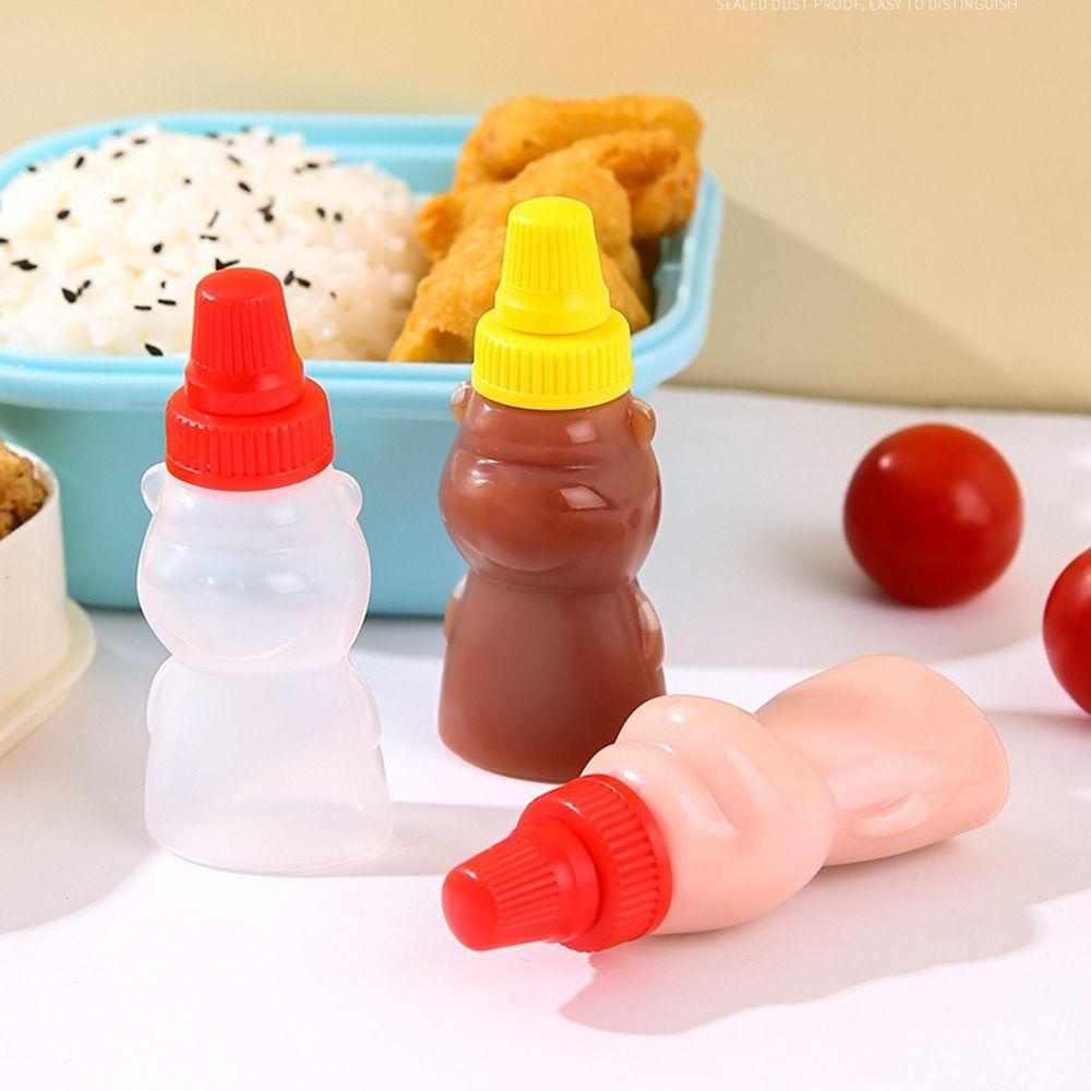 R-FLOWER 8pcs Botol Saus Botol Beruang Tomat Tetap Segar Nyaman