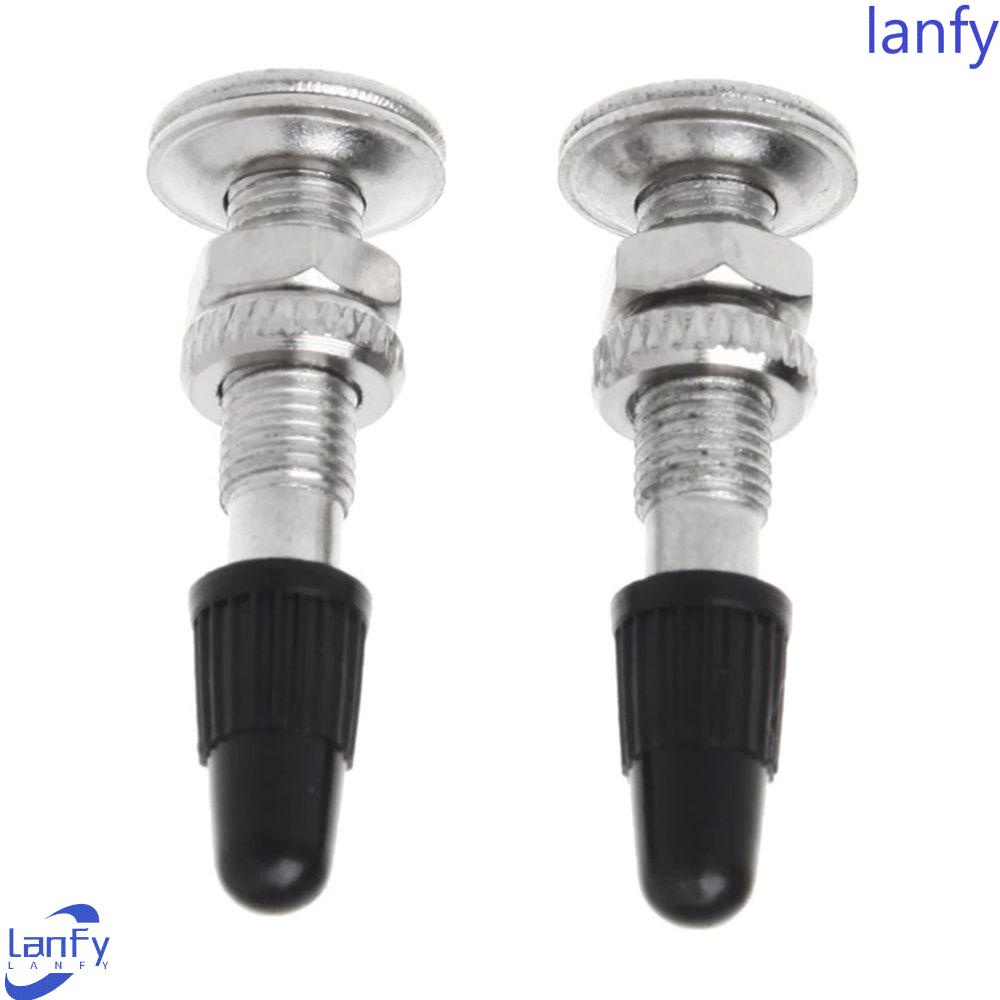 Lanfy Sepeda Presta Valve 31mm 2Pcs/Set Paduan Seng Aksesoris Ban Sepeda Bersepeda Perlengkapan Ban Sepeda Konektor Kepala