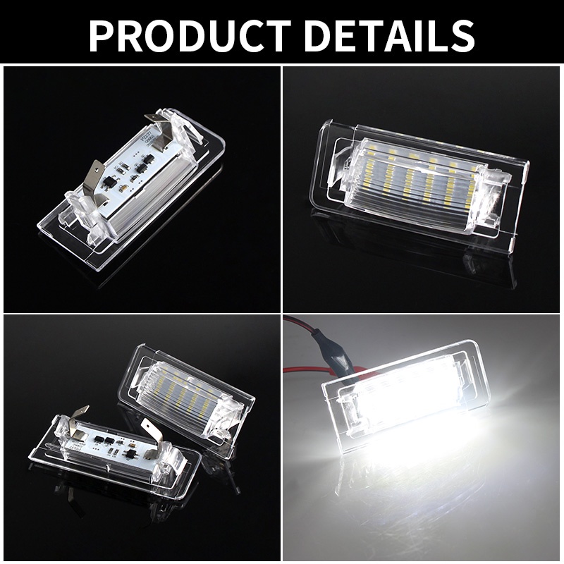 2pcs Lampu Plat Nomor LED Lampu Untuk Audi TT 8N MK1 Audi Roadster 8N9 Audi TT Coupe 8N3 Number Lamps Aksesoris Mobil