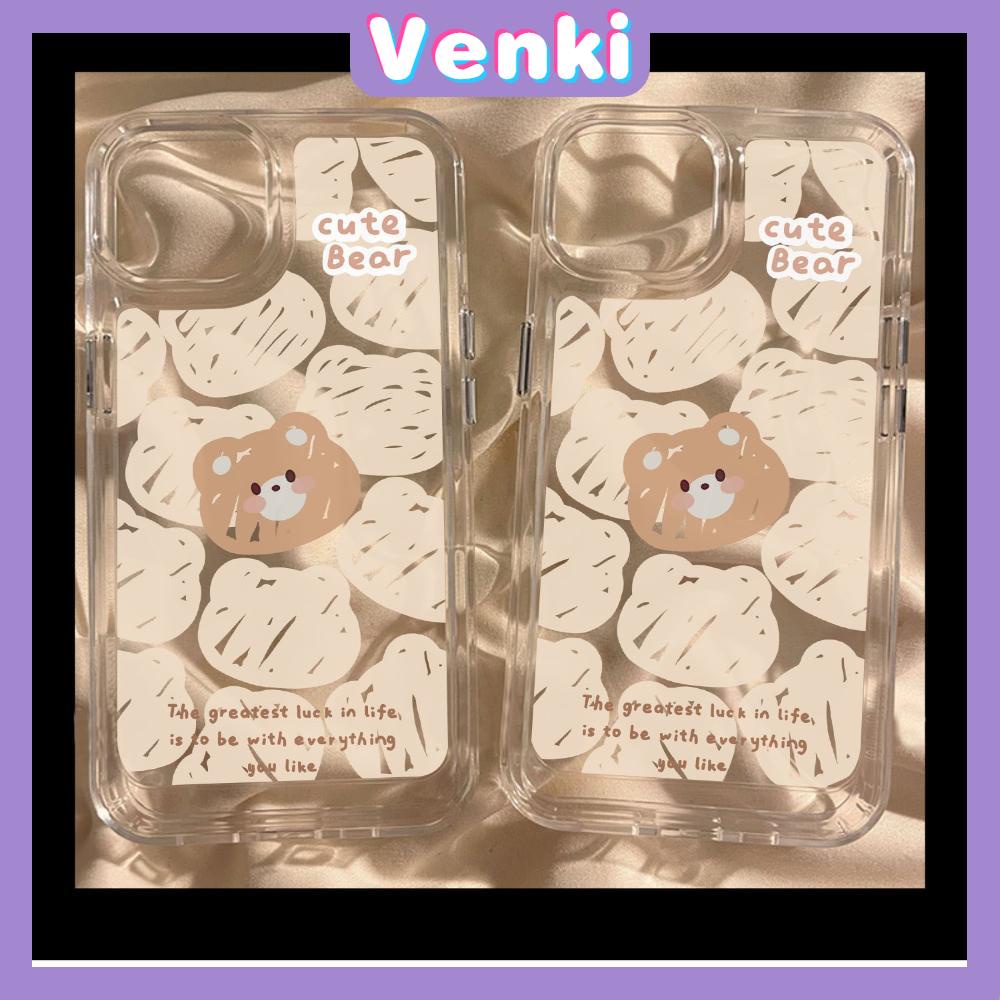 For iPhone 11 iPhone Case Clear Big Hole Space Case TPU Soft Case Shockproof Protection Camera Cute Bear Bunny Compatible with iPhone 14 13 Pro max 12 Pro Max 11 xr xs max 7 8Plus