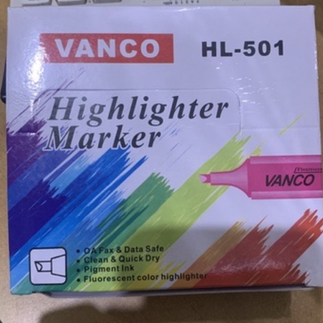 

(10 pcs) Stabilo Vanco HL-501 | Highlighter Vanco