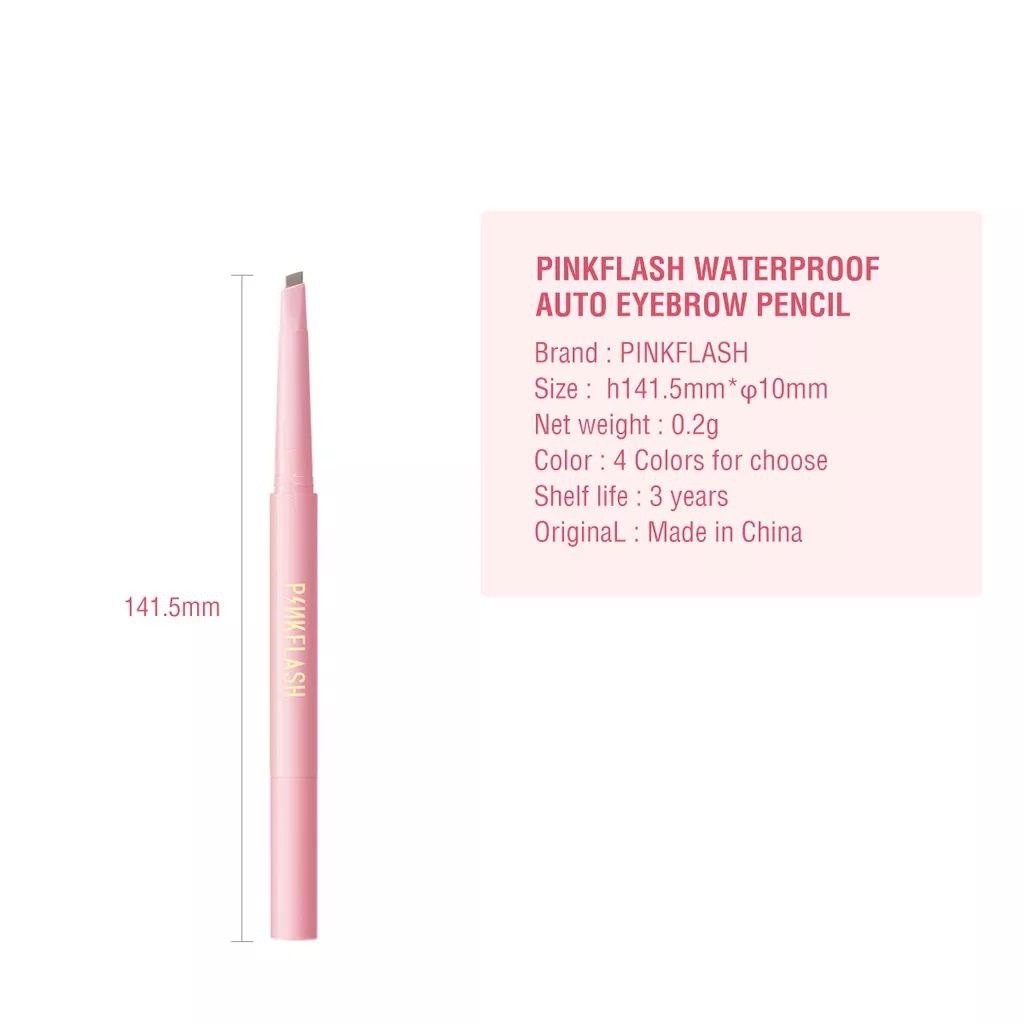 ASK - PINKFLASH OhMyEmoji Automatic Eyebrow Pencil Tahan Air Ujung pensil yang dapat Pigmen