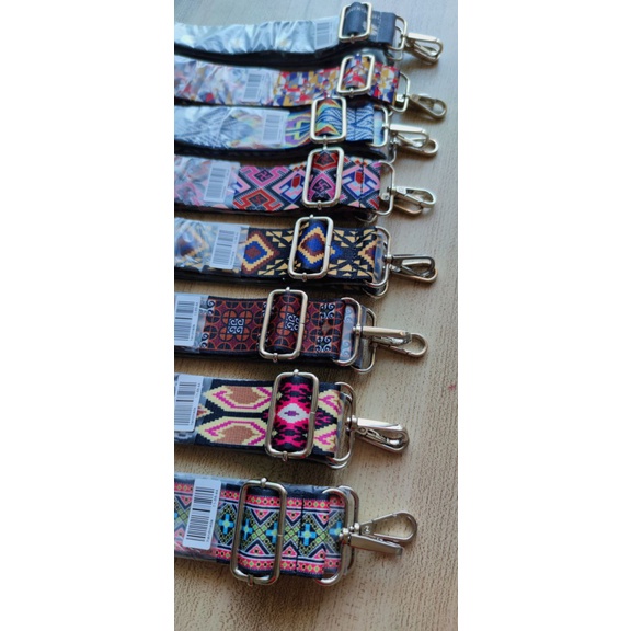 LONGSTRAP/tali slempang motif /TERLARIS/JAWATIMUR /PL 12-40/ uk 38x120 cm  nikel