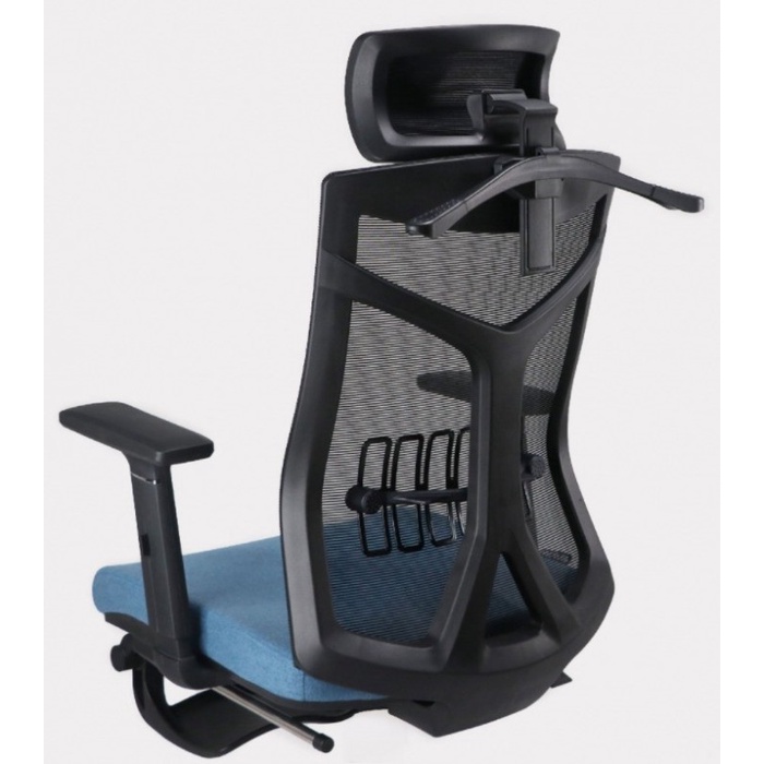 Kursi Gaming (Chair) Rexus NC1 Max Footrest Blue