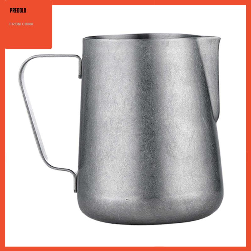 [Predolo] Coffee Milk Frothing Jug, Stainless Steel, Pitcher Kukus Espresso Untuk Cafe, Cappucino