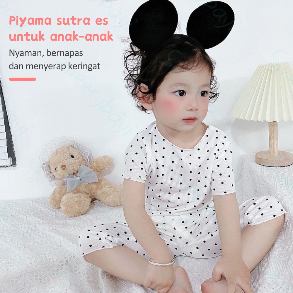 SweetyBayi Piyama anak set Baju tidur setelan anak Piyama anak Pajamas anak set korea