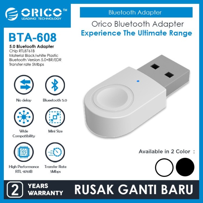 Bluetooth ORICO 5.0 Adapter - BTA-608