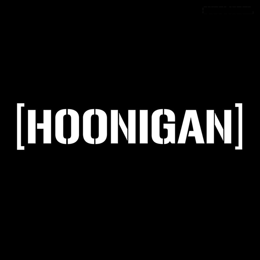 [SM Auto] Hoonigan Print Mobil Jendela Pintu Decals Self-Adhesive Racing Reflektif Stiker