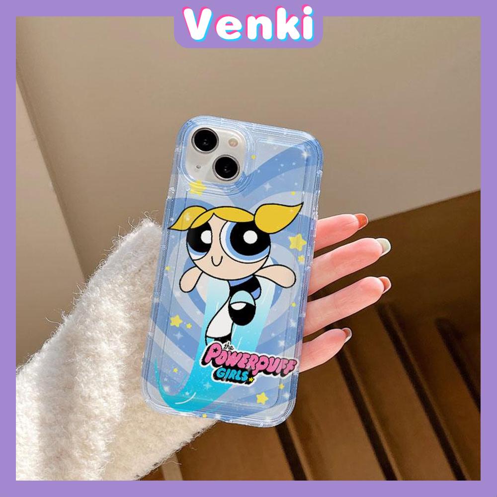 VENKI - For iPhone 11 Case Clear Phone Case TPU Soft Case Airbag Shockproof Protection Camera Cute Little Girl Compatible with iPhone 14 13 Pro Max iPhone 12 Pro Max XR XS 7 8Plus