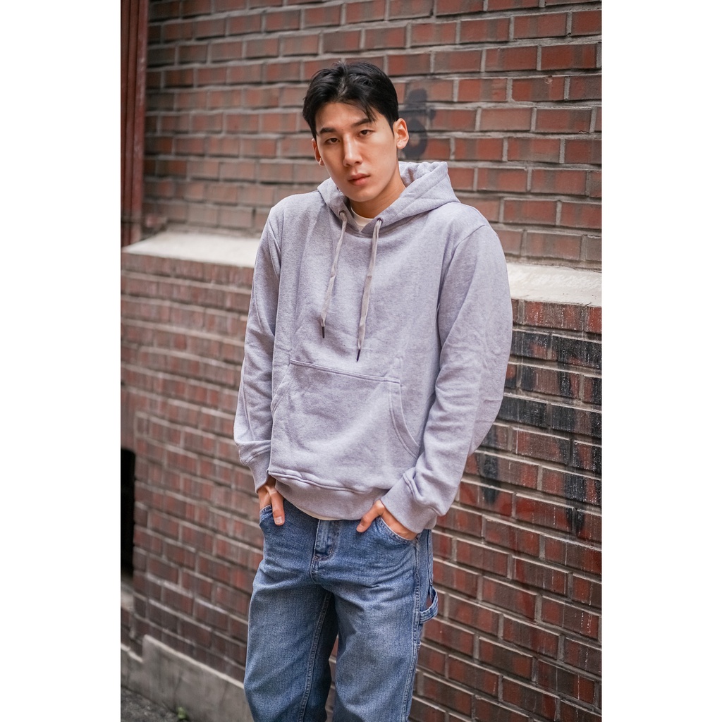 WILL-K LONDON Pullover Hoodie in Grey