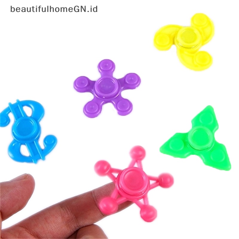 {Cantik} 5 Pcs 4 cm Mini Fidget Spinner Anti Stres Mainan Lucu Jari Gyroscope Mainan Anak Pesta Ulang Tahun Nikmat Hadiah~