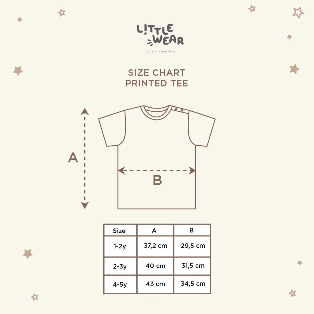 Little Palmerhaus Printed Tee - T-Shirt Pendek Kancing Bahu