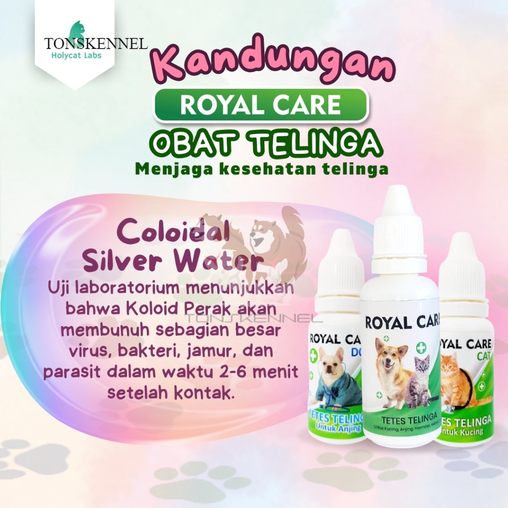 Obat Tetes Telinga untuk Kucing Royal Care Telinga Cat 10 ML