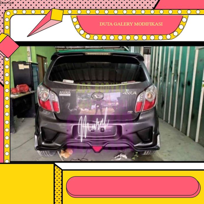 BUMPER BODYKIT TOYOTA AGYA AYLA 2013-2017 duraflex - Duta Modifikasi