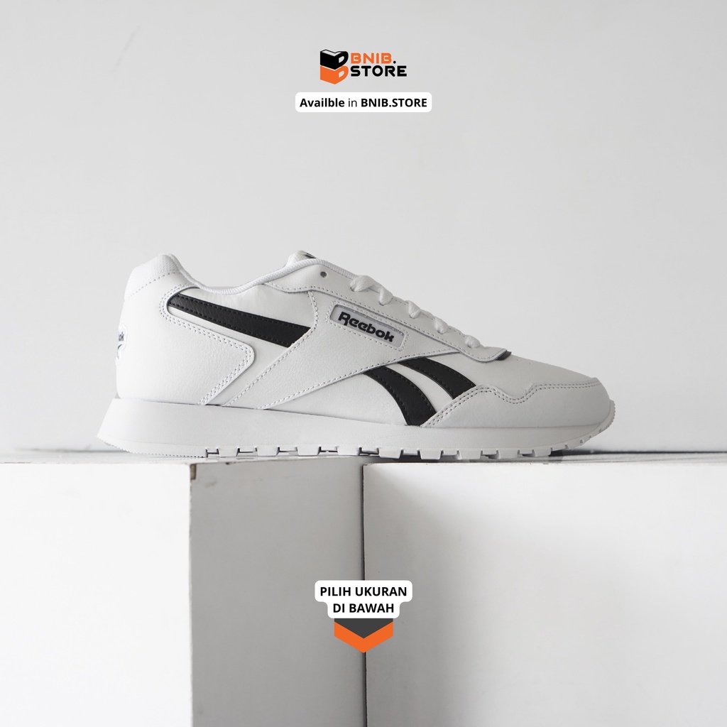 Sneaker Pria Reebok Glide White Black White [GZ2326] Original