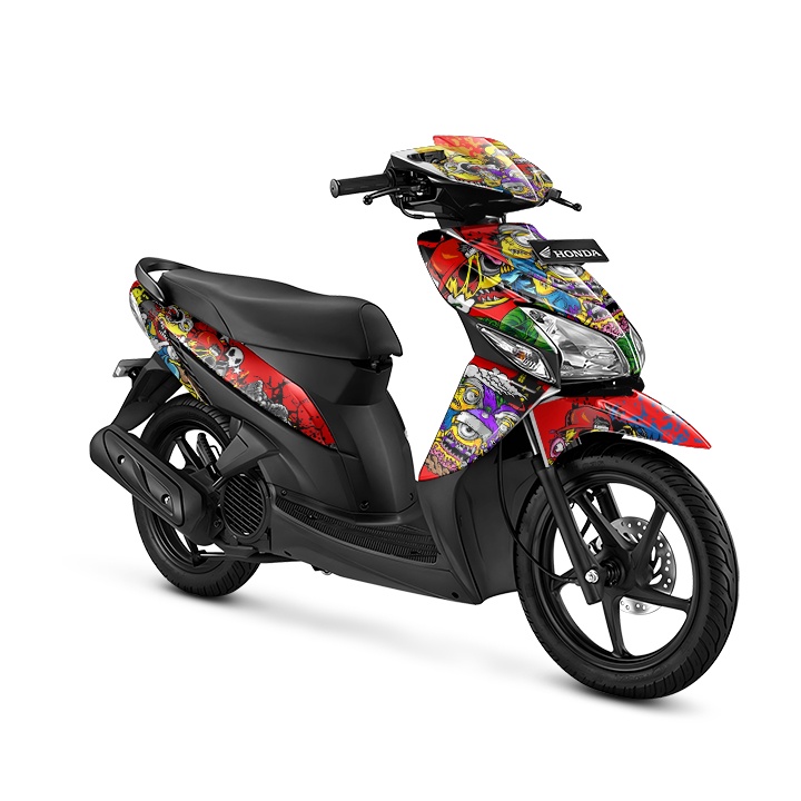 Decal Stiker Full Body sticker  motor Honda vario 110 Karbu - Vario 110 FI  New- Minion Zombie
