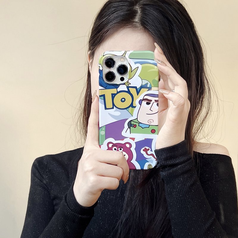 Toy Story Strawberry Bear Hard Plastic Case HP iP iPhone 14 + Plus X XS XR 11 12 13 Pro Max FTD Casing Apple