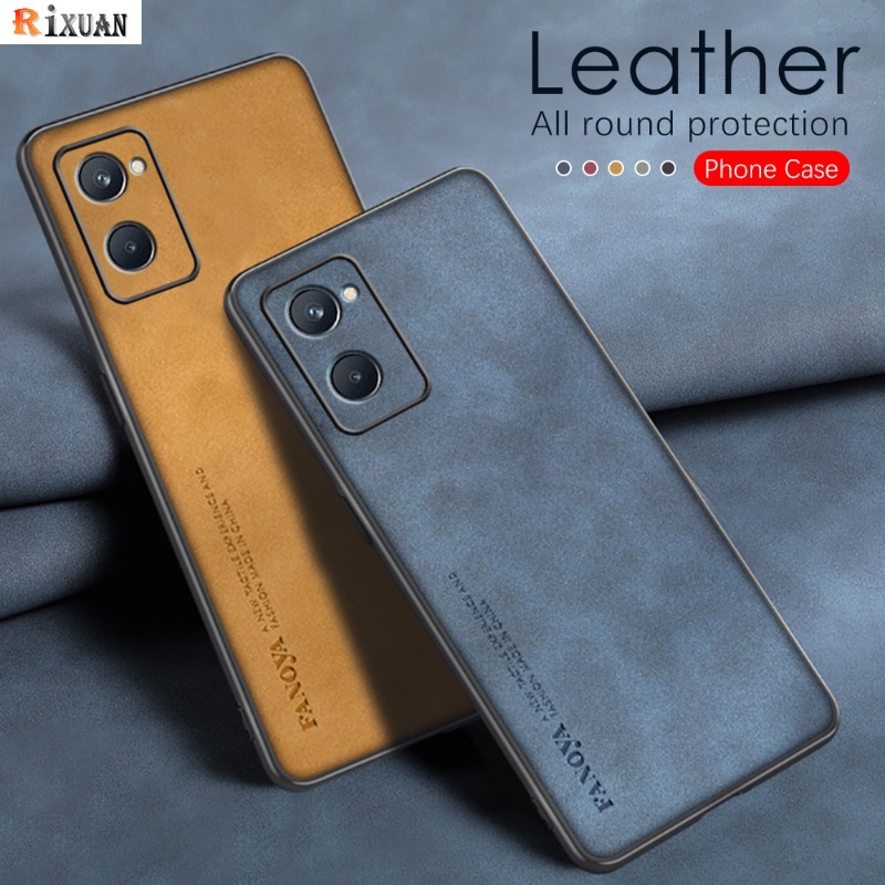 Fashion Kulit Domba Case Untuk Realme10 4G Realme10 Pro 5G Realme 8i 9i 5S 6i 7i Realme6 Pro C3 C17 Narzo 50mewah Simple Matte Nubuck Kulit Domba Bertekstur Soft Cover RIXUAN