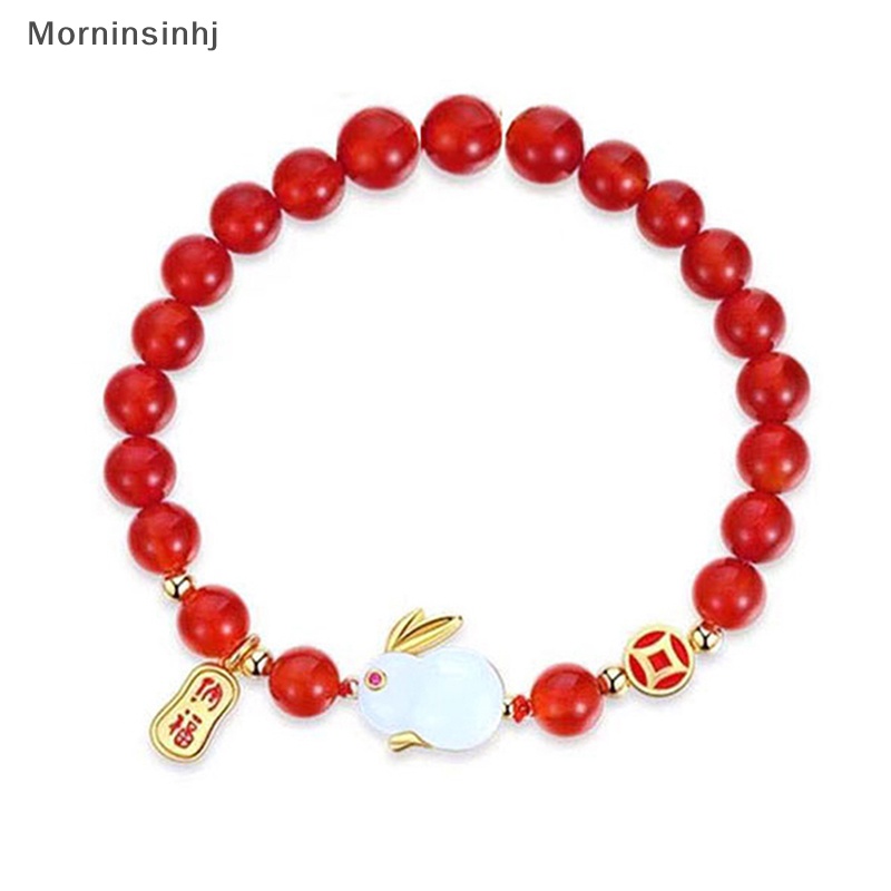 Mornin Fashion Kelinci Lucu Liontin Gelang Kalung Untuk Wanita Pria Adjustable Bracelets Good LuckNew Year Jewelry Hadiah Pesta Ulang Tahun id