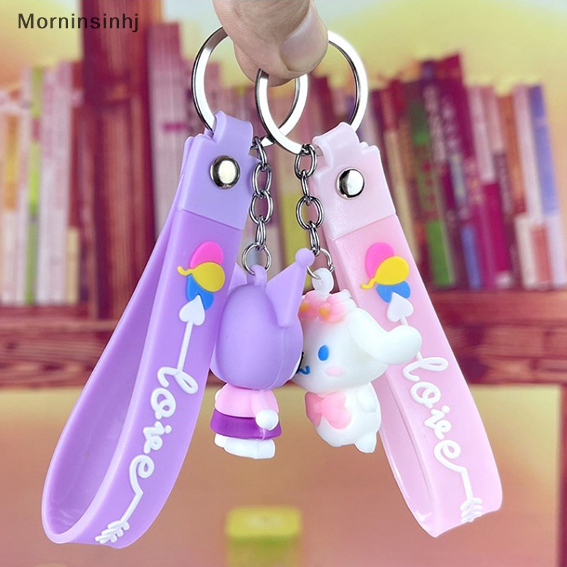 Mornin Gantungan Kunci Anime Little Twin Star Cinnamoroll Melody Hello Kitty Kawaii Action Figure Hang On The Bag Hadiah Anak id