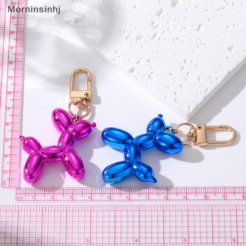 Mornin Warna-Warni Kartun Hewan Pasangan Gantungan Kunci Key Ring Wanita Pria Baru Bling Lucu Tas Hewan Peliharaan Mobil Pemegang Airpods Kotak Perhiasan Hadiah Teman id