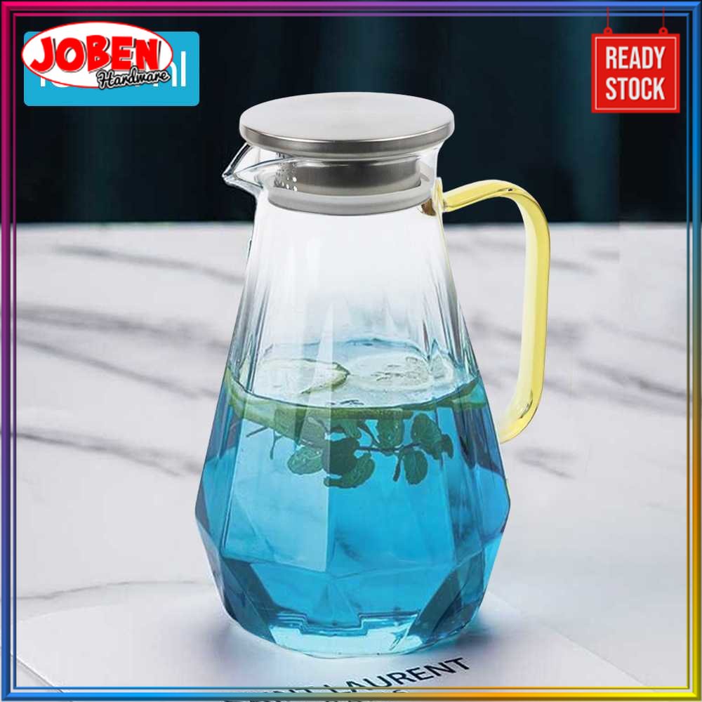 COD Gelas Kaca Untuk Minuman Es Kopi Teh Aesthetic Unik Estetik BORREY Teko Kaca Teh Pitcher Borosil