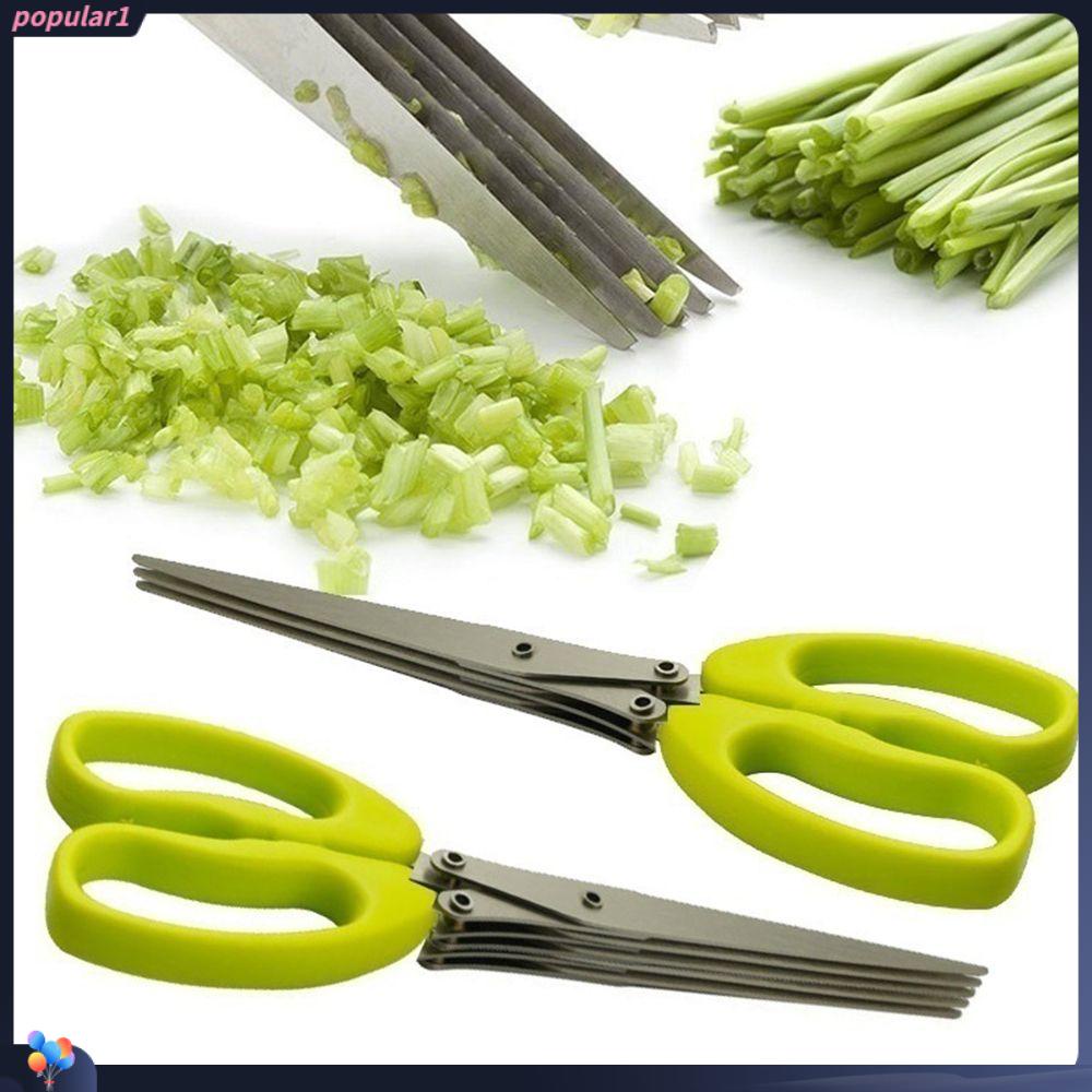 Populer Gunting Dapur Laver Shredder Hand Tool Muti Layers Pemotong Daun Bawang