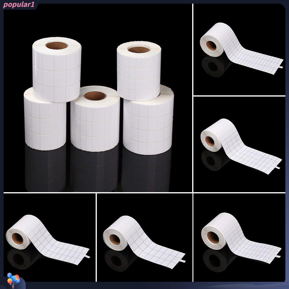 Populer 5000pcs/roll Copperplate Label Nyaman Bermanfaat Harga Supermarket Kosong Cetak Perlengkapan Paket Label