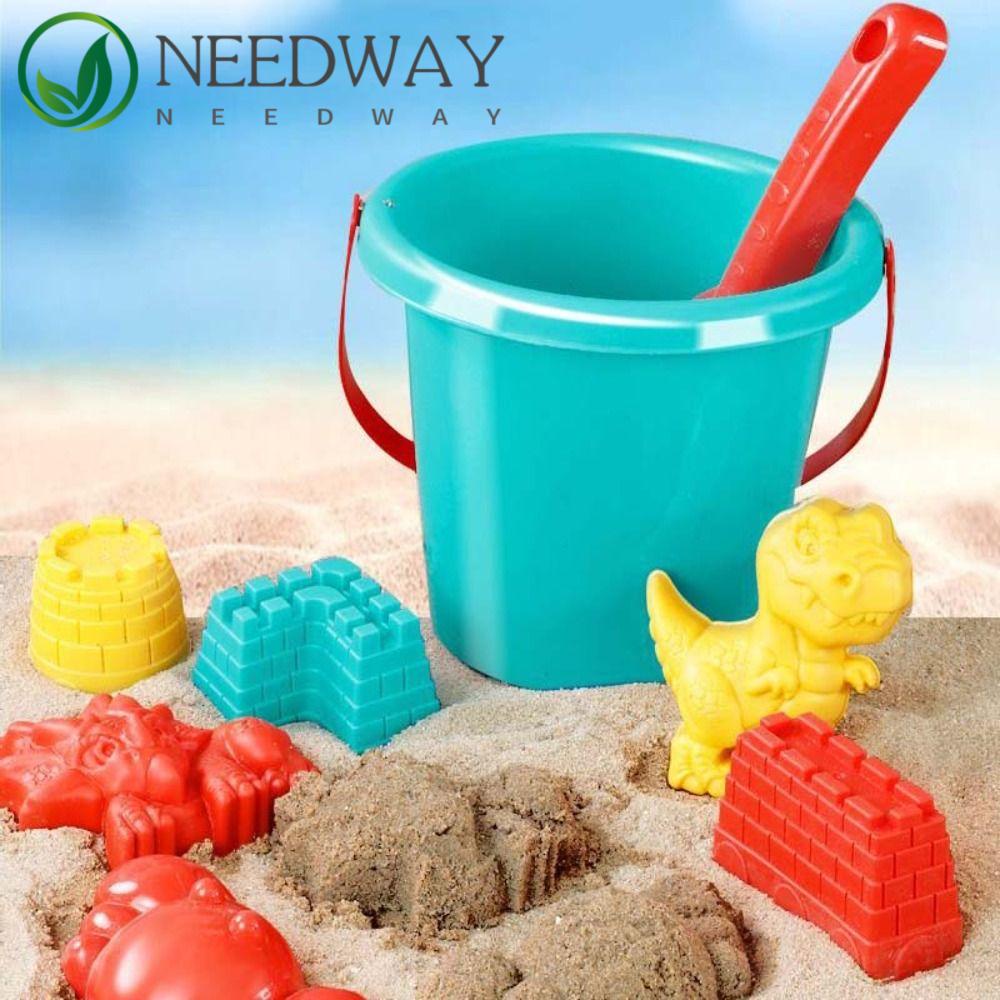 Needway   Mainan Ember Pantai Balita Interaktif Ember Pasir Setelan Sekop Gerobak Alat Gali Pasir Alat Renang Anak Mandi Pantai Pantai Bermain Air