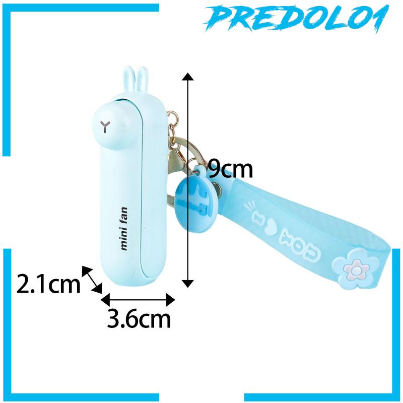 [Predolo1] Gantungan Kunci Kipas Angin Portable Mini Fan USB Pocket Fan Untuk Rumah Outdoor Olahraga Travel