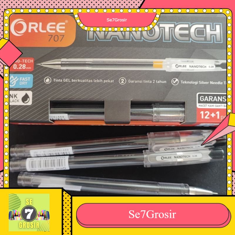 

PULPEN HITECH ORLEE 1PAK (ISI 12+1 PCS) - Tinta Hitam 0,28mm Nanotech Baru (Isi 13 Pcs)