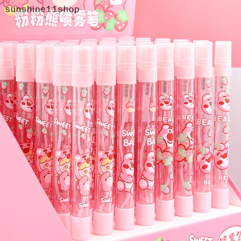 Sho Random Lucu Portable Strawberry Bear al Pen Press Type Irigasi Gel Pen Musim Panas Hydrag Mahasiswa Wrig Pen N