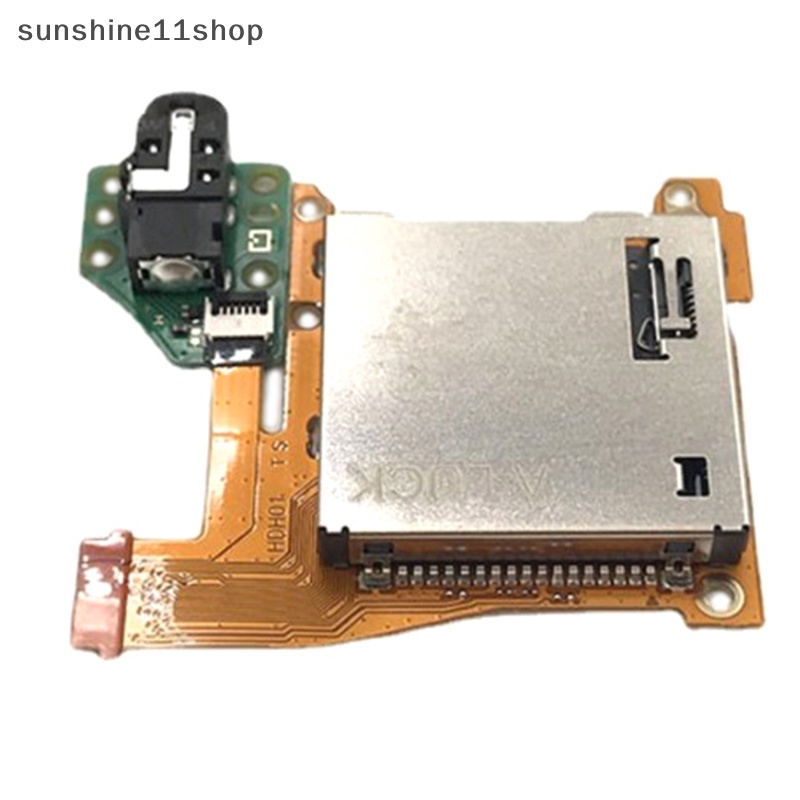 Sho Untuk NS Switch Lite Game Card Slot Socket Dengan Headset Headphone Board Game Card Socket Repair Parts Dengan Papan N