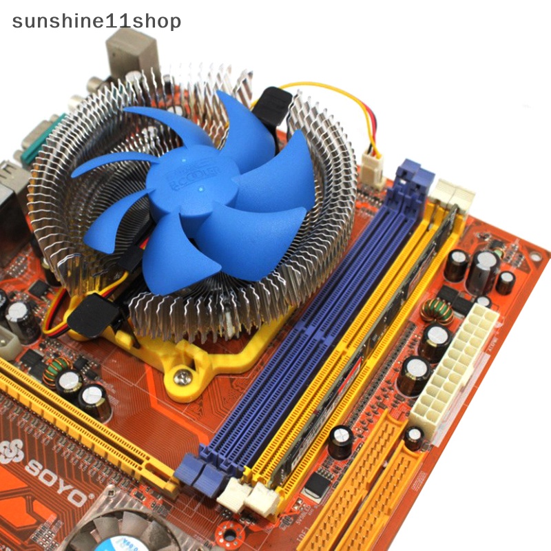 Sho Pccooler CPU Radiator Komputer Desktop Down-Pressure Radiator 9CM Detachable Silent Fan N