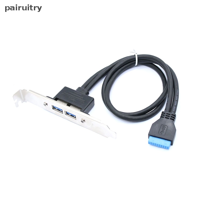 Kabel Data PRT USB Ke 20pin Motherboard 0.5m Dual-port Extension Bezel Extension Cable Tetap Kabel Data Header 5Gbps PRT